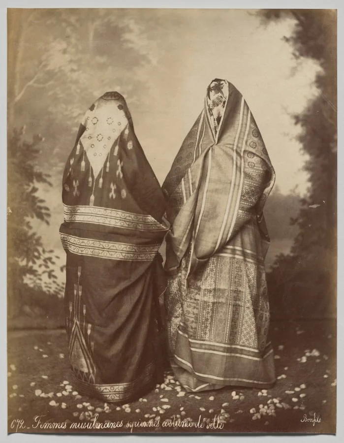 Femmes musulmanes Syriennes à Beyrouth, Costume de Ville, by Félix Bonfils, 1872