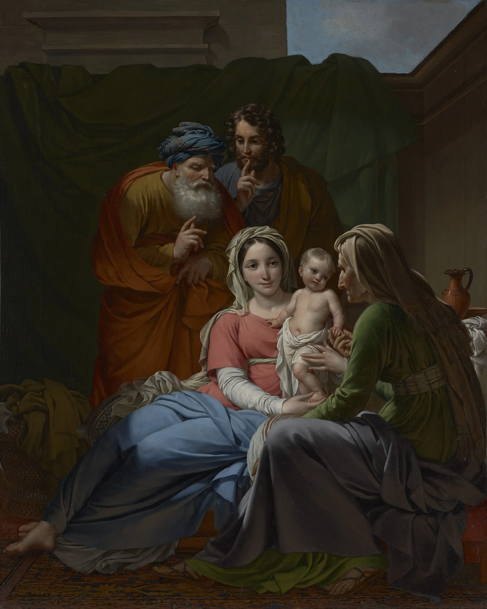 The Holy Family, by Joseph Paelinck, oil, 1820