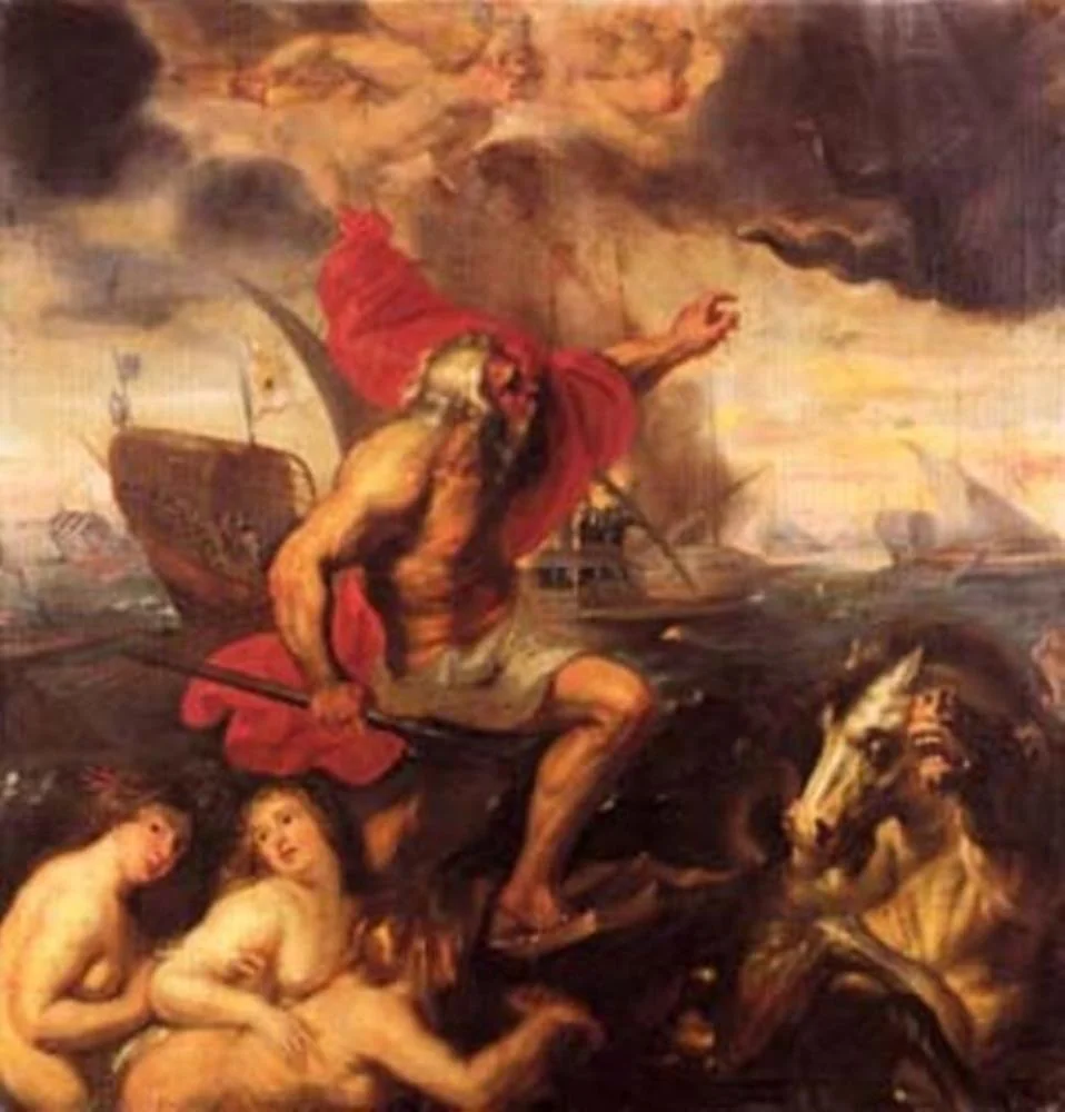 Quos Ego, by Unknown, oil, 1717