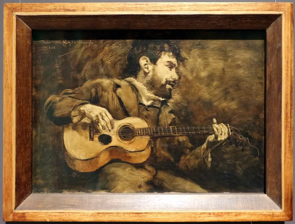 Guitar player - Portrait of the Spanish painter Darío de Regoyos