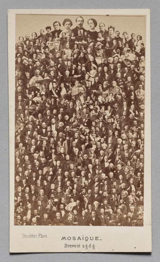 Mosaique: The Imperial Court of Napoleon III, by André Adolphe-Eugène Disdéri, 1866