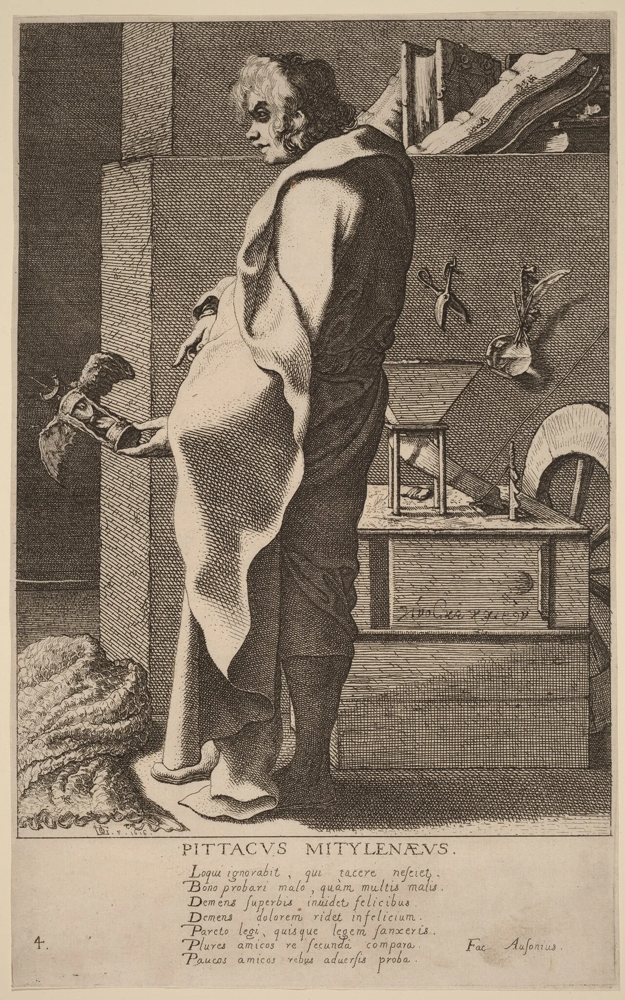 Pittacus Mitylanaeus, by Jacques de Gheyn III, ink, 1616