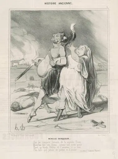 Ménélas vainqueur