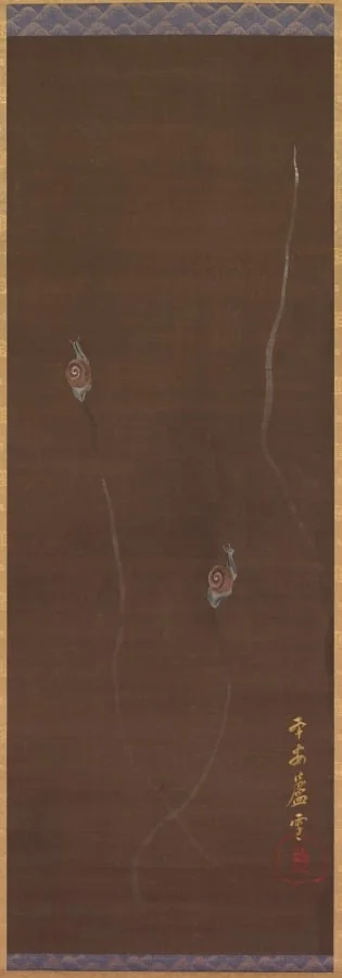 Snails, by Nagasawa Rosetsu, unspecified, 1788