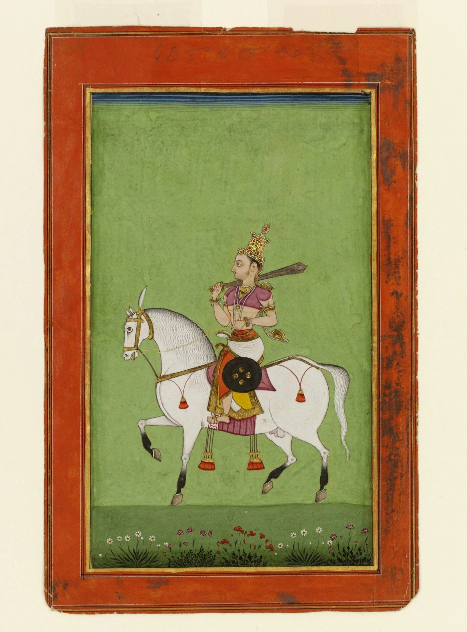 Kalki avatar, by Unknown, paint, 1780