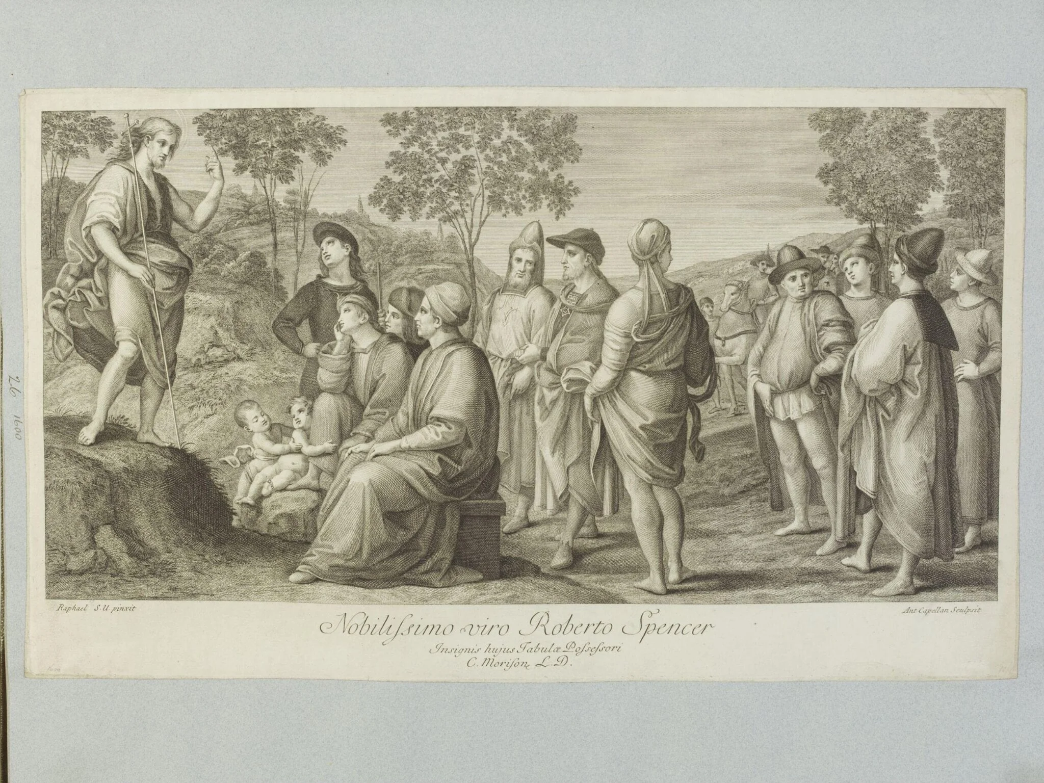 St. John preaching in the Desert, by Antonio Capellan, 1750