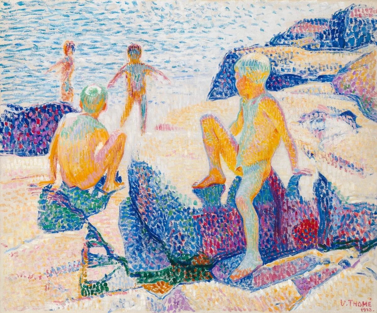 Kylpeviä poikia, by Verner Thomé, unspecified