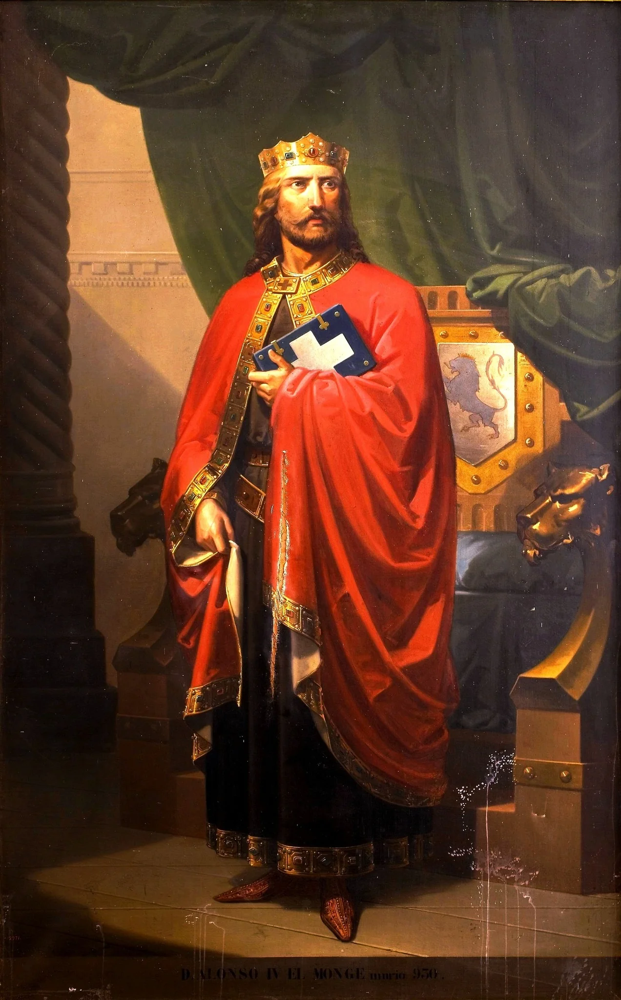 Alfonso IV el Monje, rey de León, by Eduardo Cano, oil, 1851