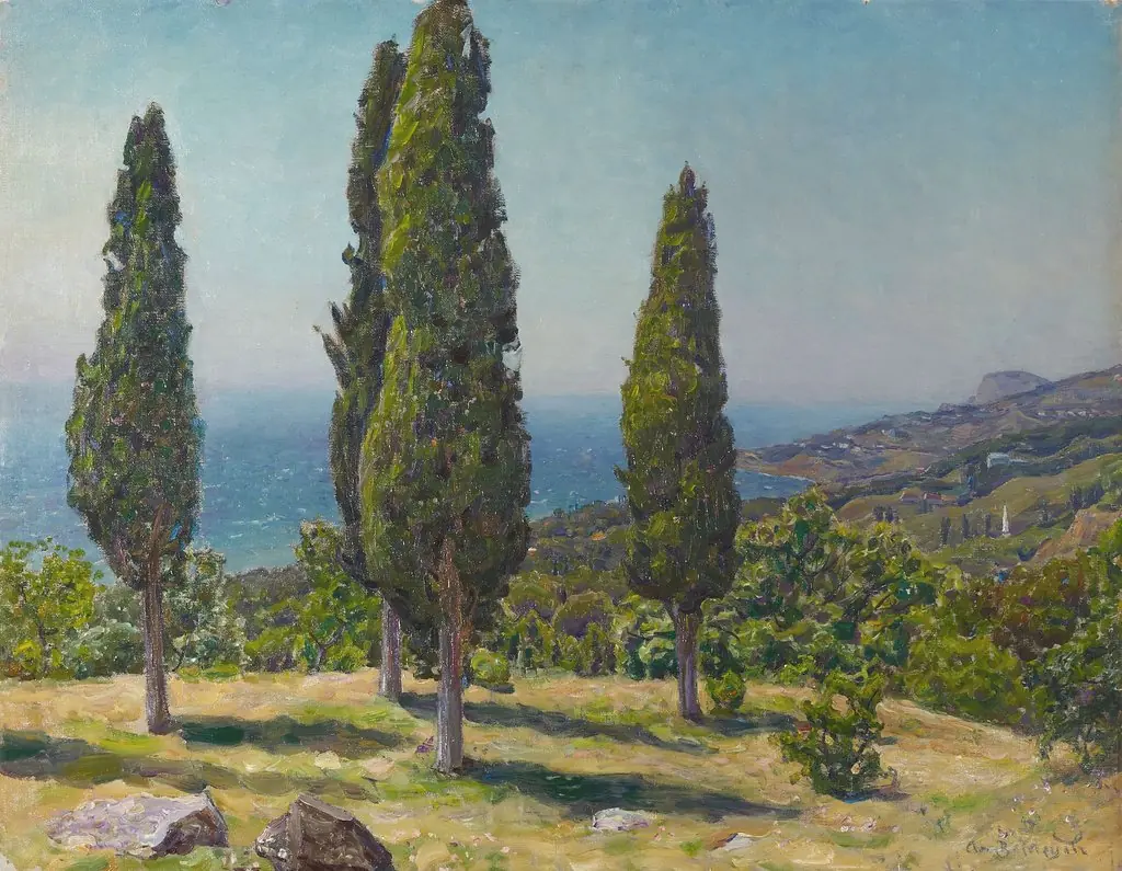 cypresses. Crimea