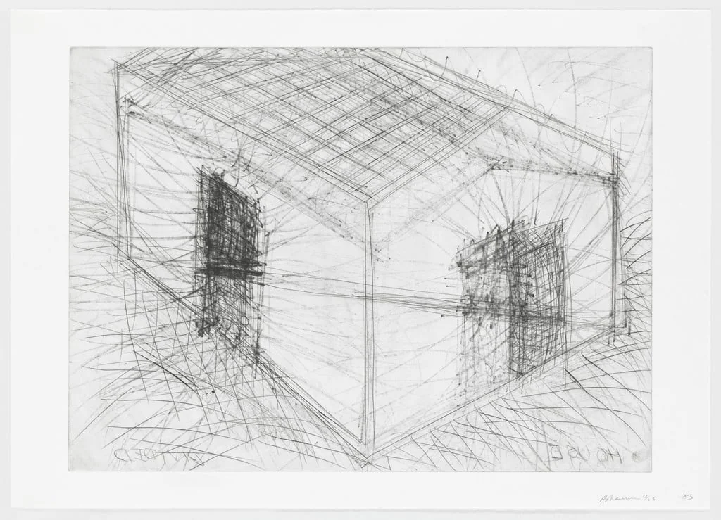 Untitled, by Bruce Nauman, ink, 1983