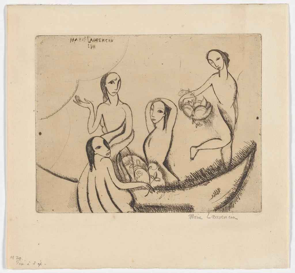 Untitled, by Marie Laurencin, ink, 1911