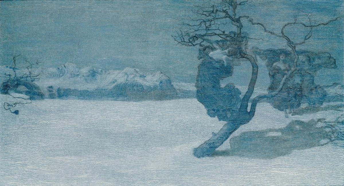 Le cattive madri, by Giovanni Segantini, oil, 1898