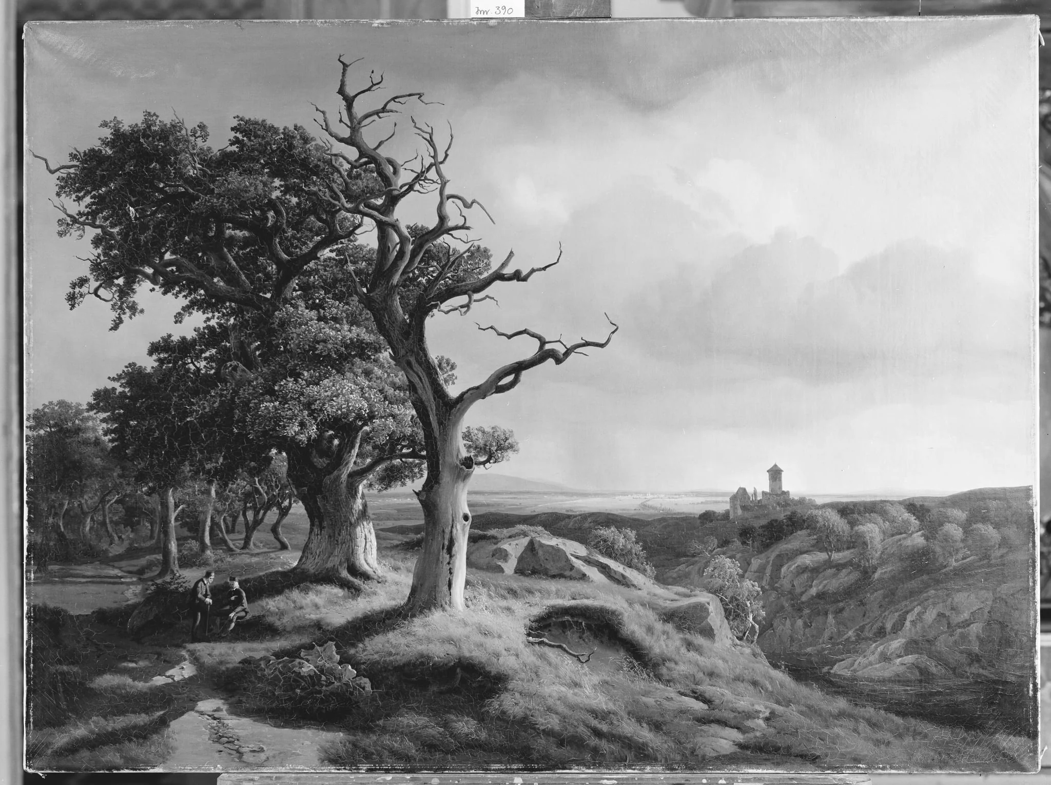 A view of Bohemia from Oberlausitz, by Unknown, 1838