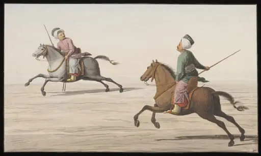 Two men playing the game of Cirid