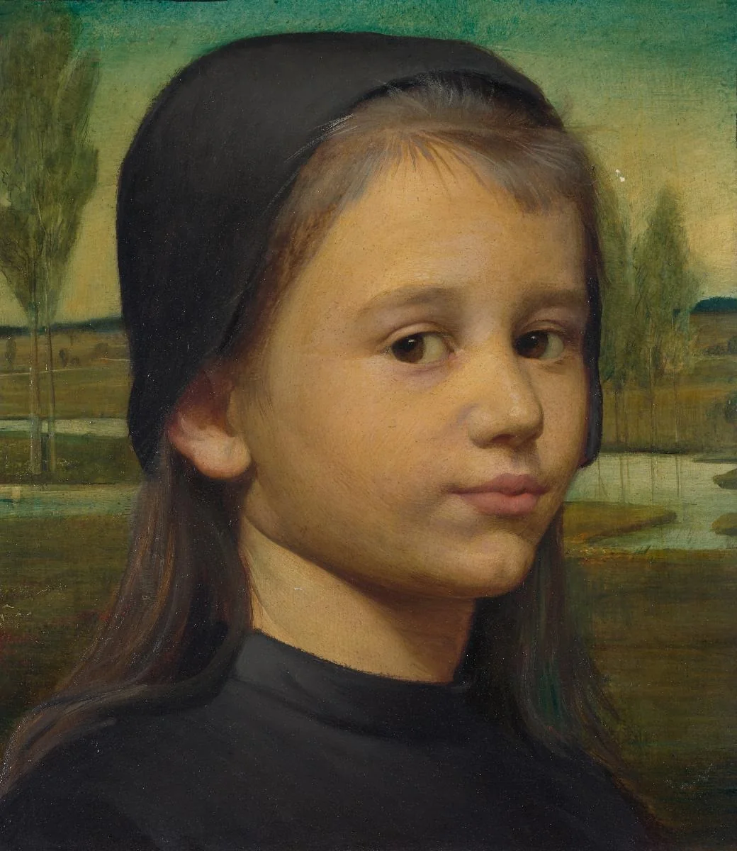 Das Waisenkind, by Ottilie Roederstein, tempera, 1898