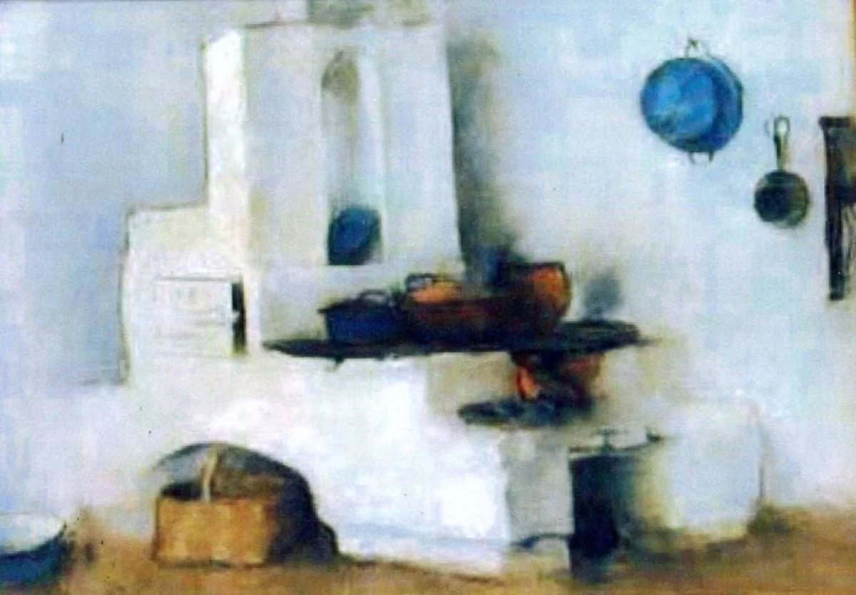 Bucătărie călugărească, by Ștefan Luchian, unspecified, 1902