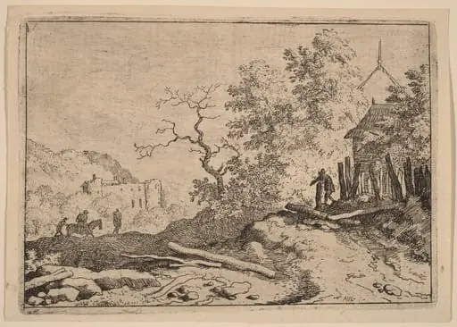 Hut with the Remains of a Hedge