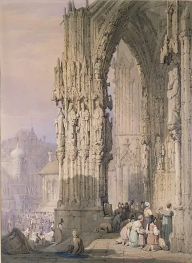 The porch of Ratisbon Cathedral