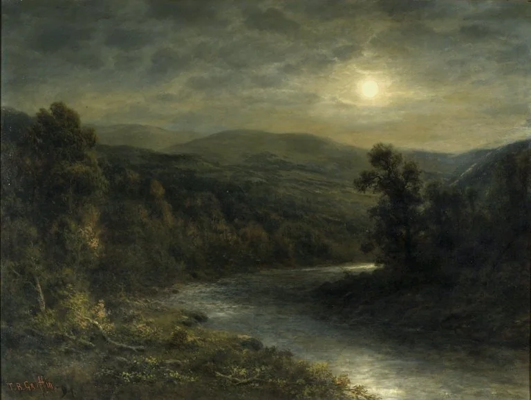 Moonlight on the Delaware River
