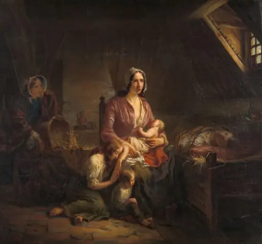 A Rich Lady Visits a Poor Family