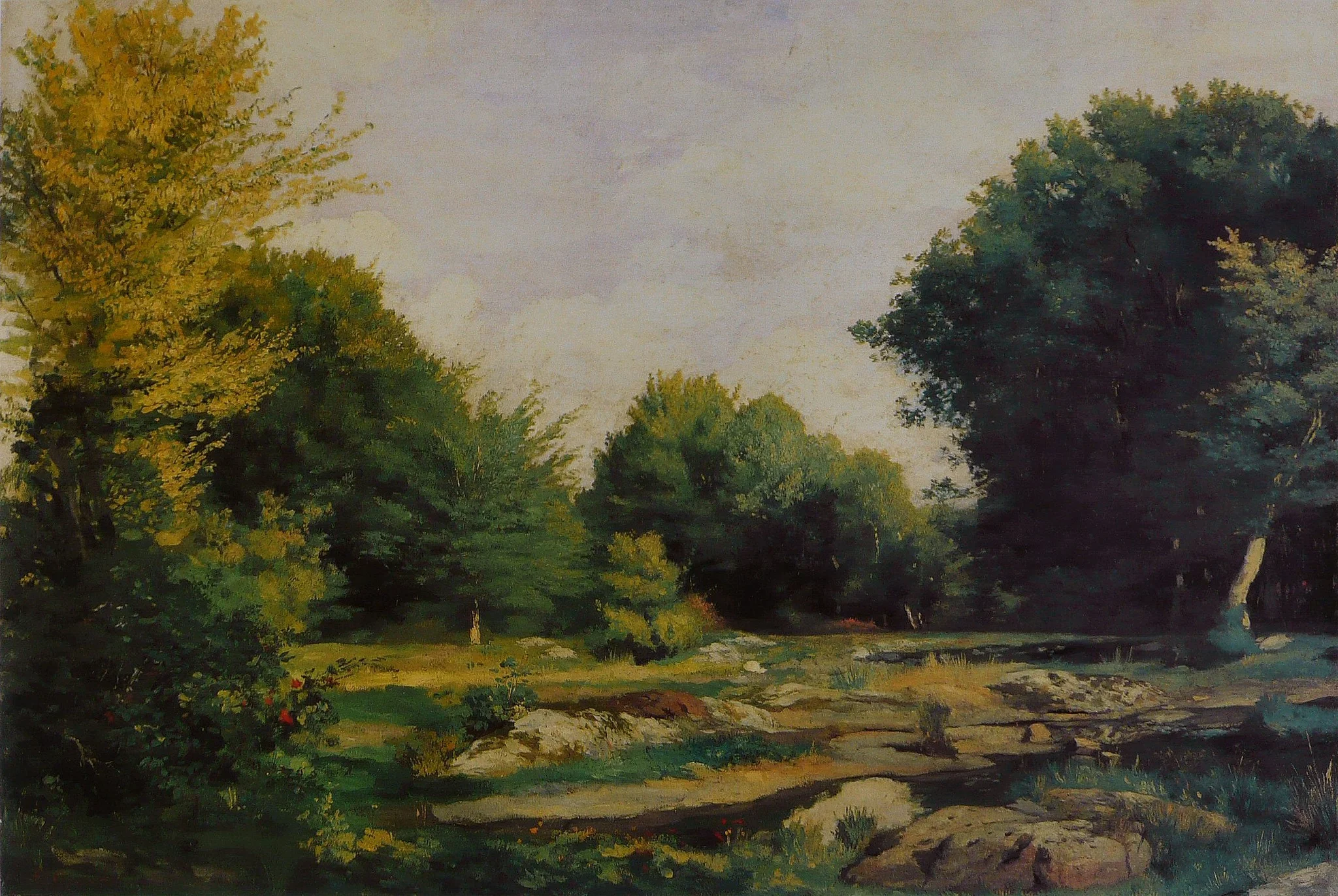Clearing in the Woods, by Auguste Renoir, oil, 1865