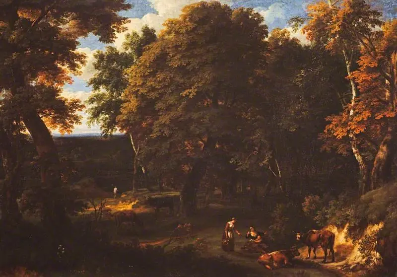 Landscape with Cattle and Figures