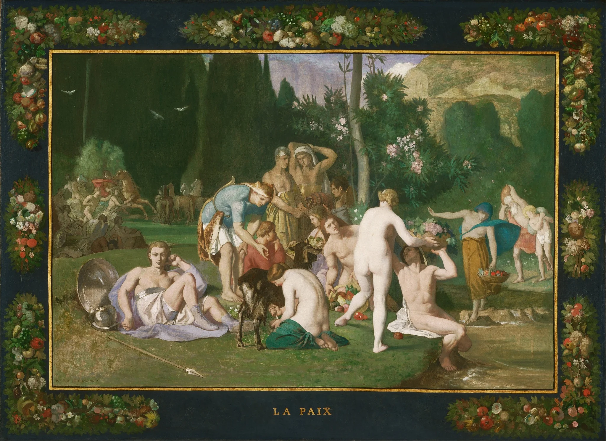 Peace, by Pierre Puvis de Chavannes, oil, 1867