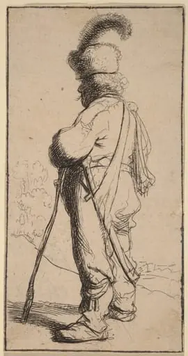 Polander Leaning on a Stick