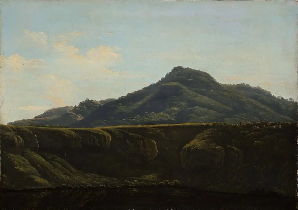 Monte Cavo from Lake Albano