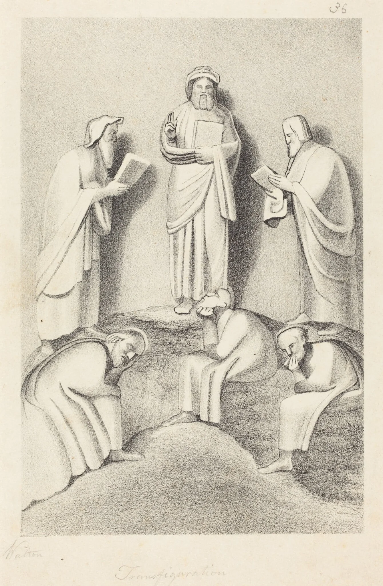 The Transfiguration, by W. Walton, ink, 1829
