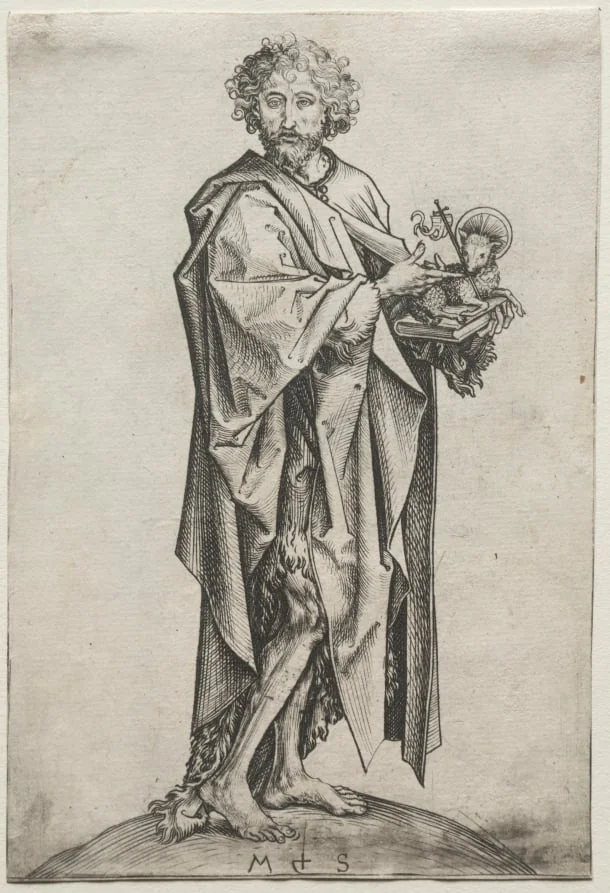 St. John the Baptist, by Martin Schongauer, 1475
