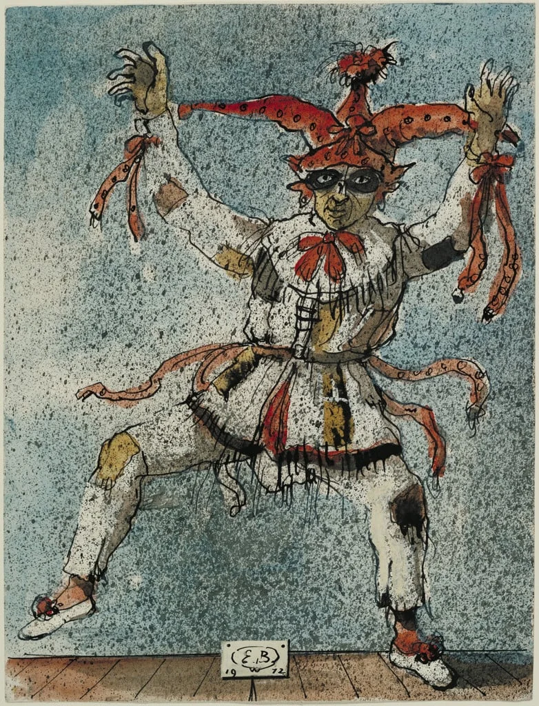 Untitled, by Eugene Berman, watercolor, 1972