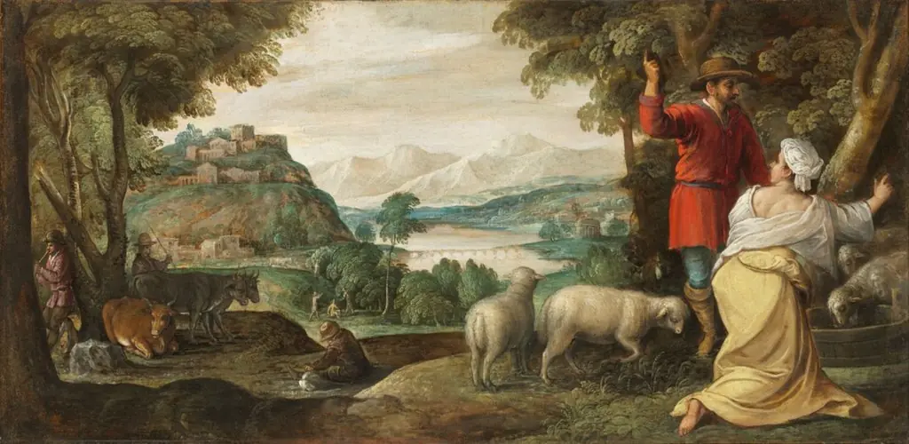 Jacob meeting Rachel at the Well