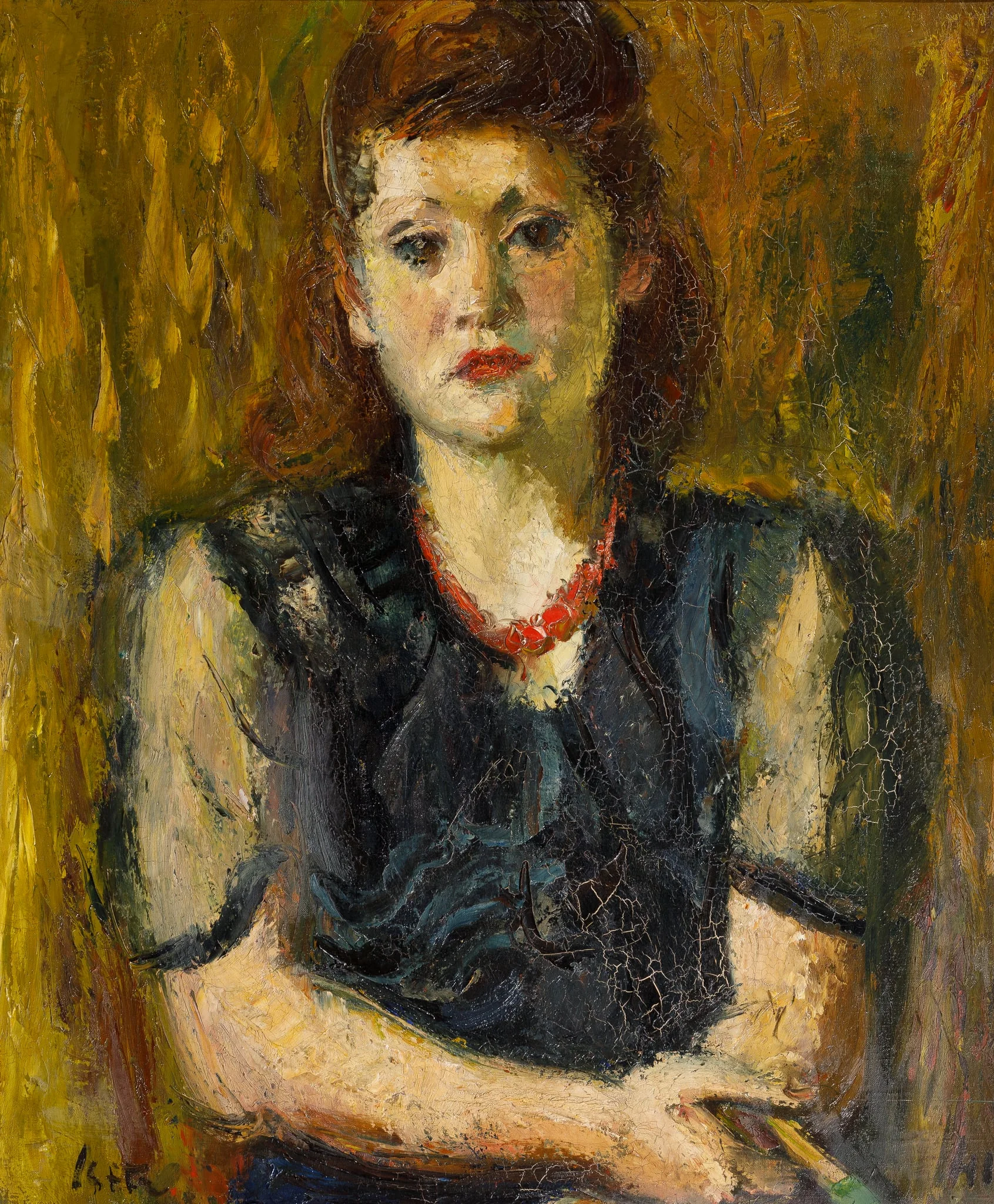Portret de femeie în negru