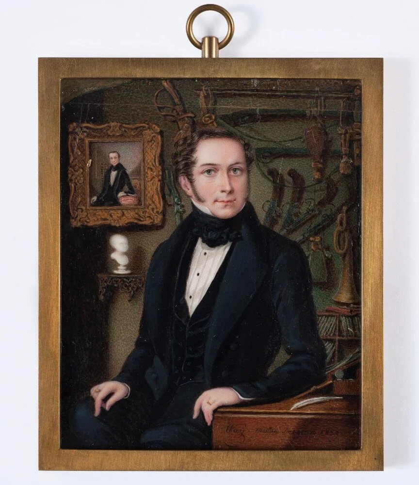 Fredrik Arvid Trolle (1807-1839), friherre, by Johan Way, unspecified, 1839