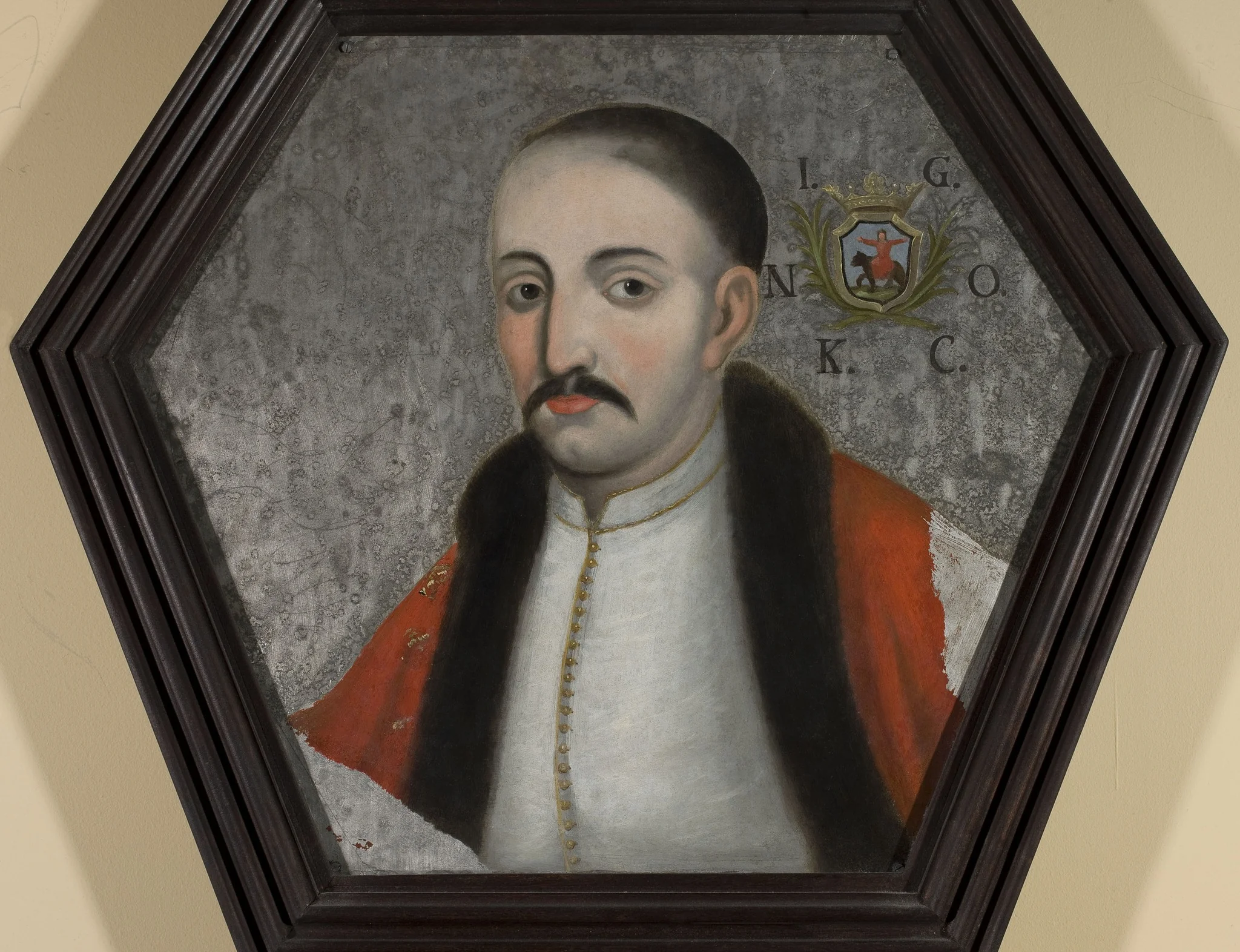 Coffin portrait of Jan Gniewosz (?–1708/1709) from Oleksów, castellan of Zawichost, by Unknown, unspecified, 1708