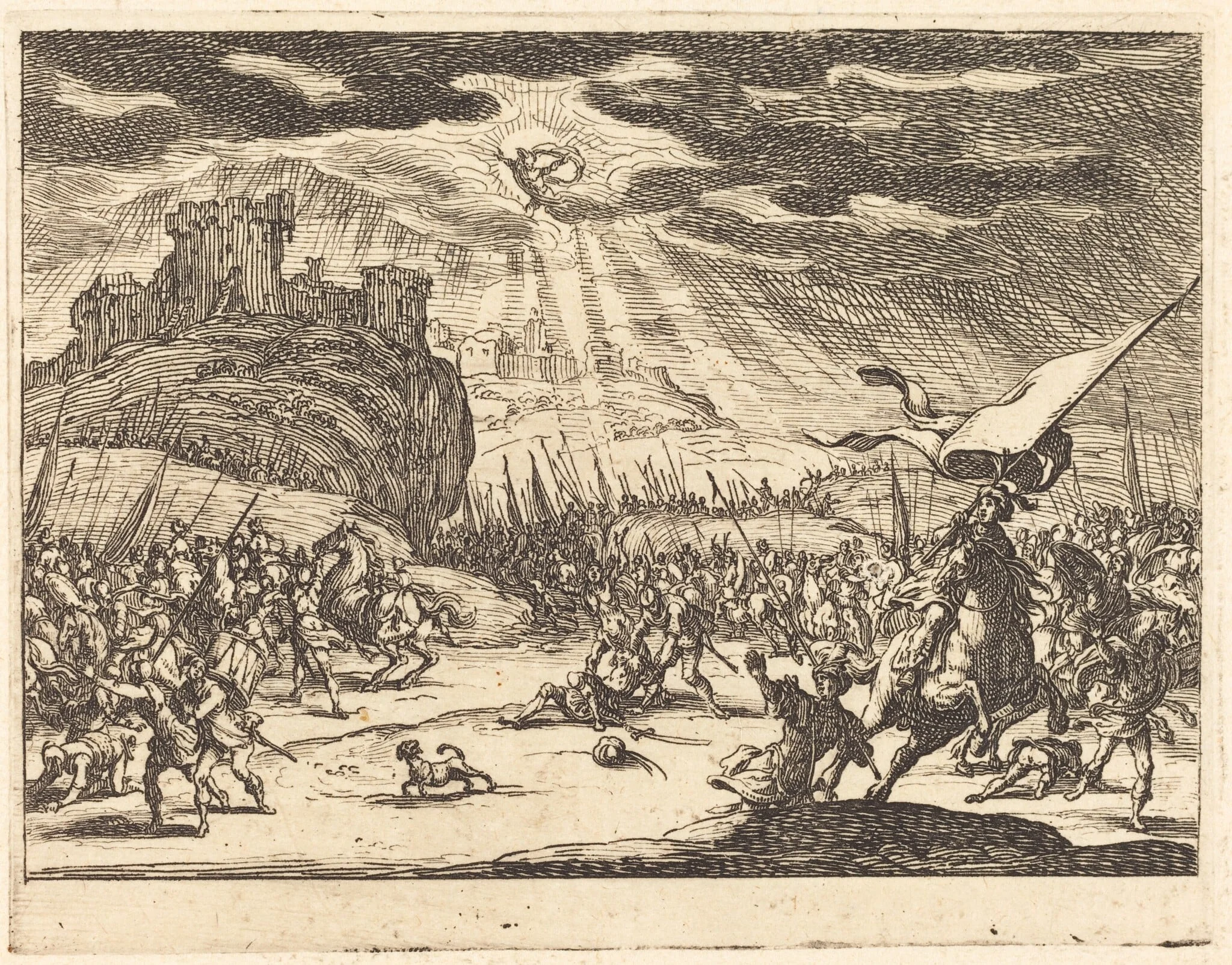 Conversion of Paul, by Jacques Callot, ink, 1635