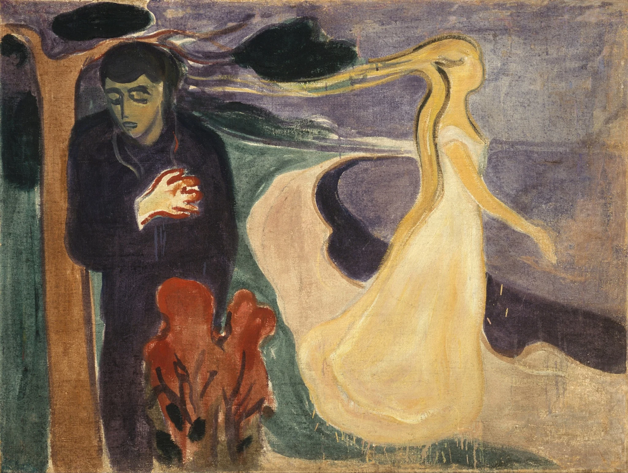 Separation, by Edvard Munch, oil, 1898