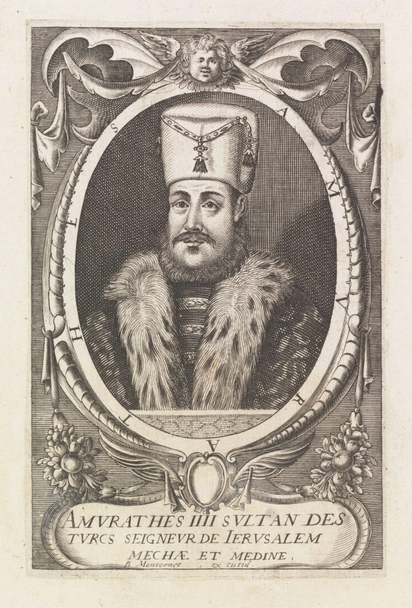 Turkish sultans, sultanas and other historical figures, by Moncornet, 1623