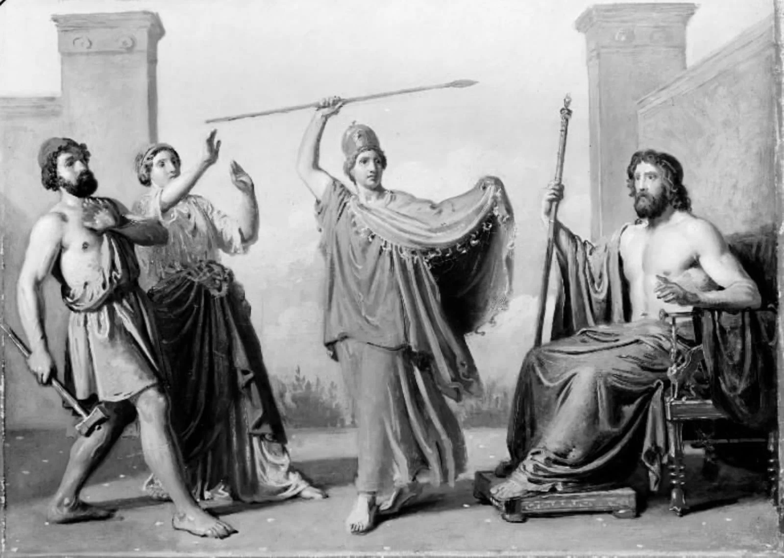 The Birth of Pallas Athene, by Unknown, 1850