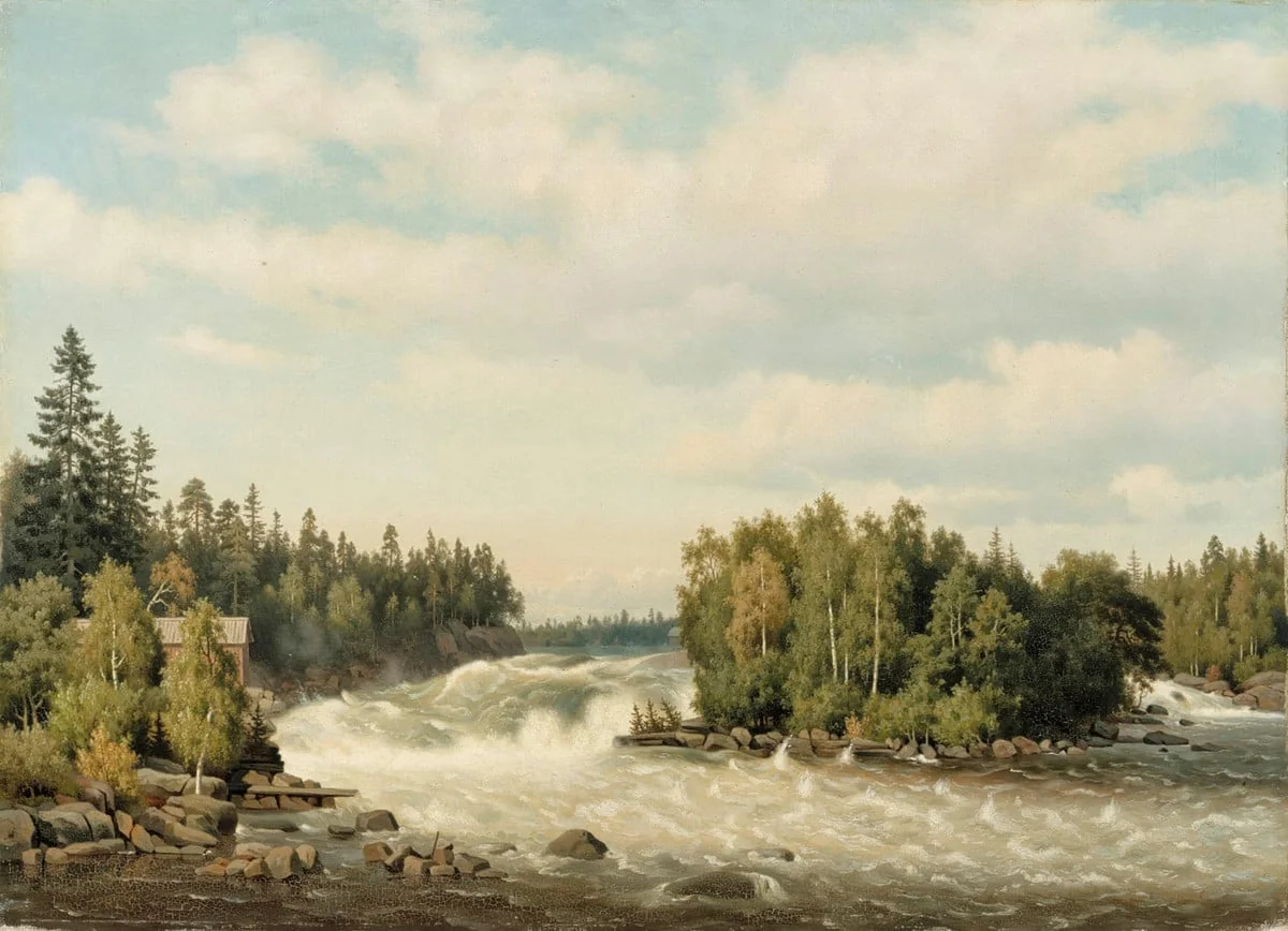 Anjalankoski, by Ferdinand von Wright, unspecified