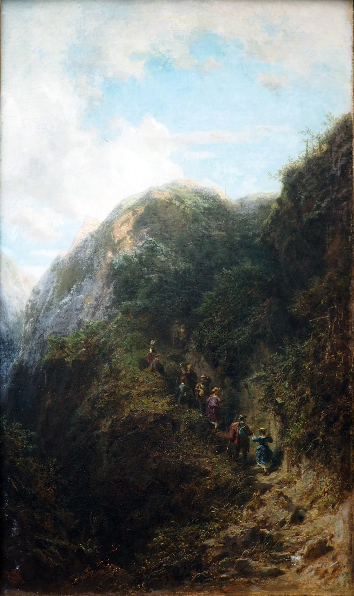 Tourists in the Mountains
