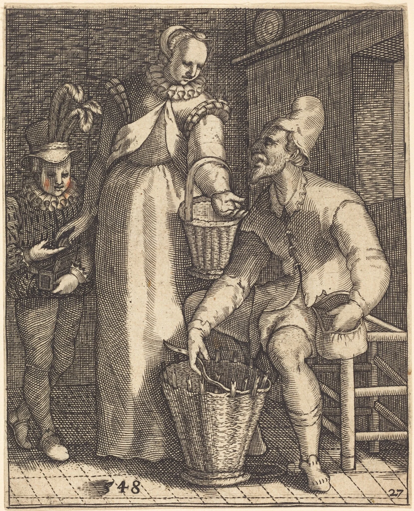 Exempel und Lehr Jetziger Welt Lauf, by Andreas Bretschneider III, ink, 1622