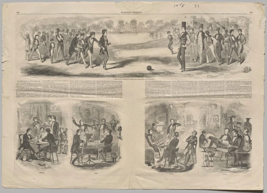 The Match between the Sophs and Freshmen, by Winslow Homer, 1857