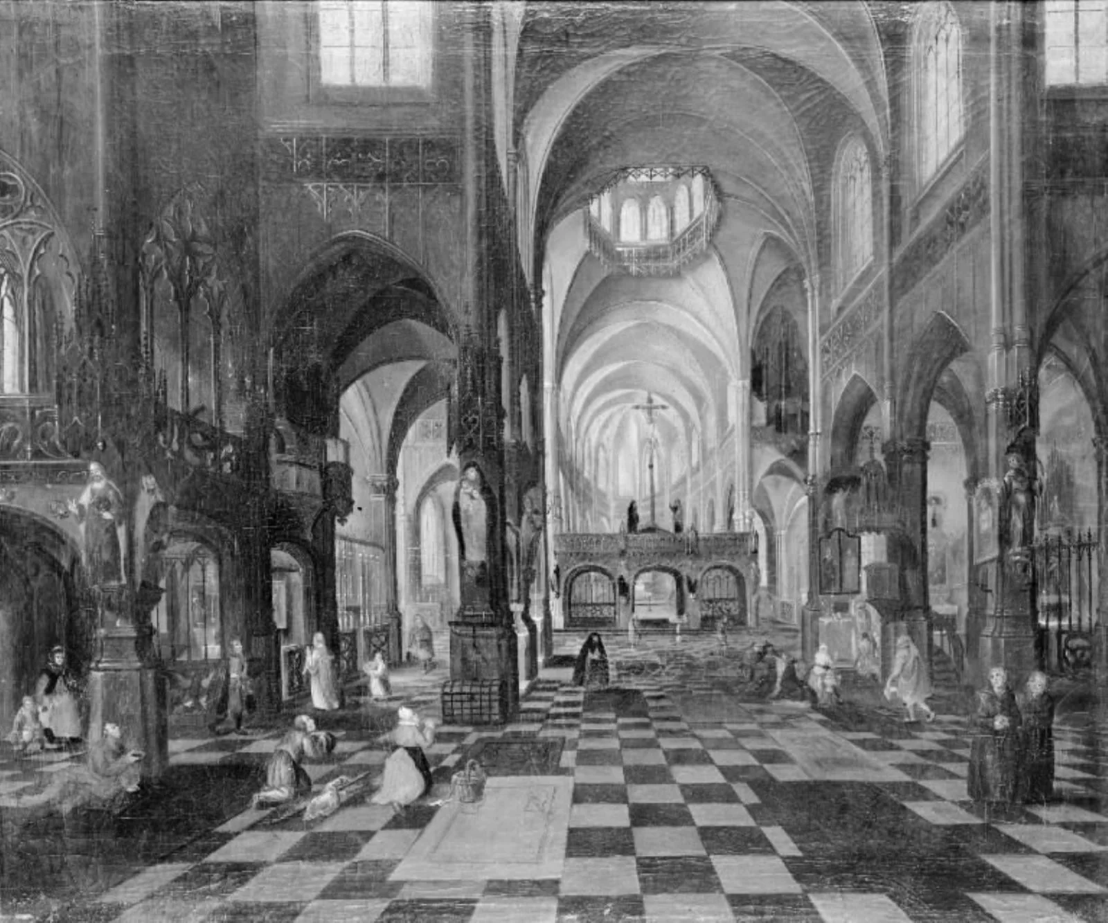 Interior of a Catholic Church, by Unknown, 1750