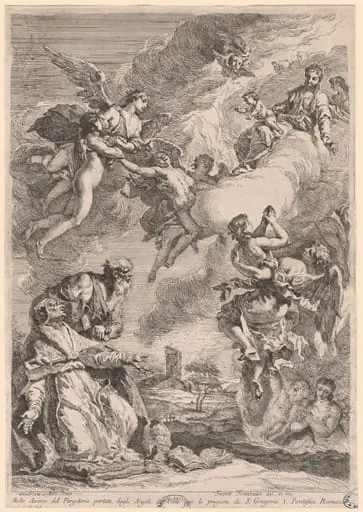 Pope Gregory the Great and Saint Vitale Interceding for the Souls in Purgatory