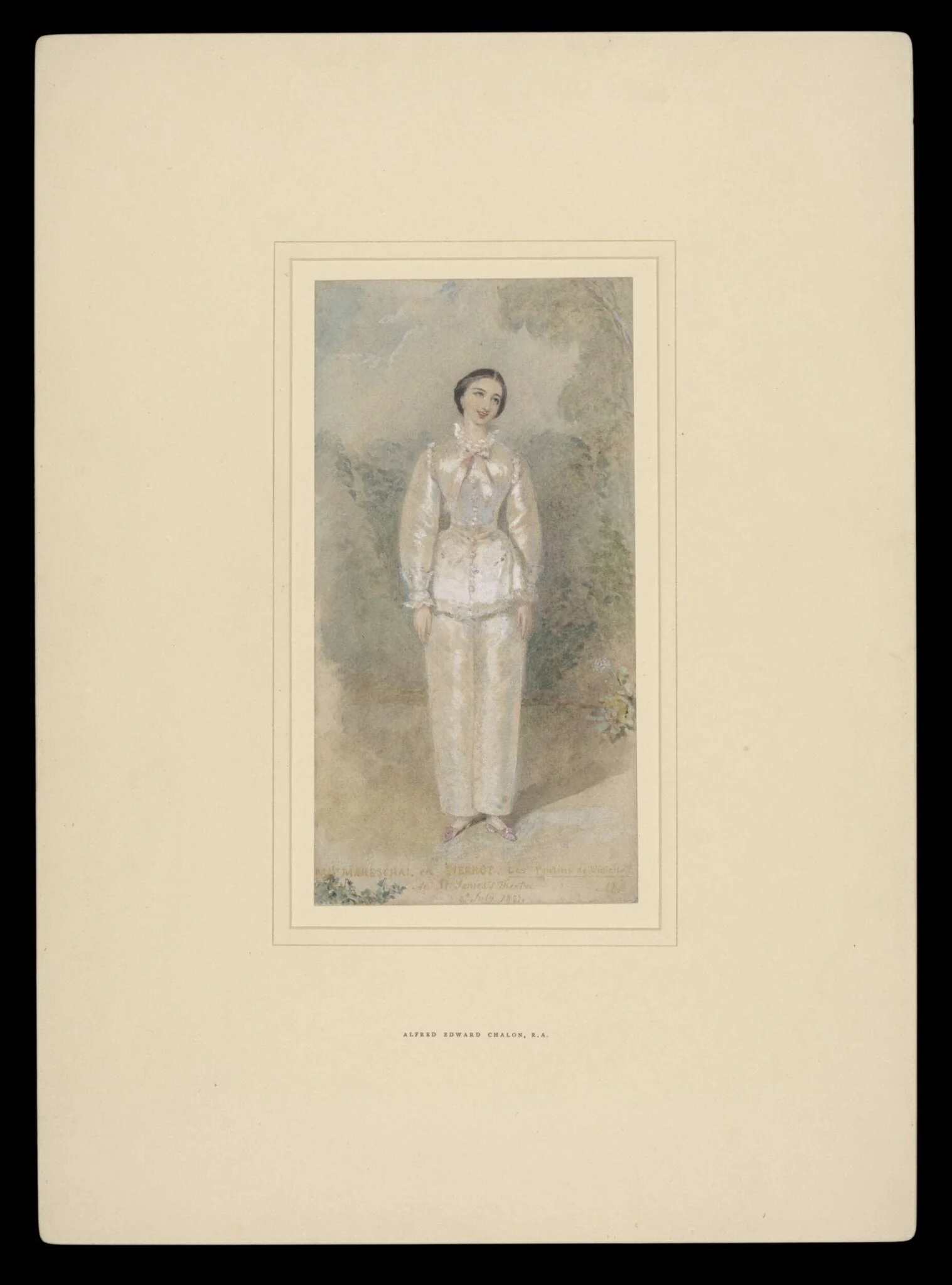 Untitled, by Alfred Edward Chalon, paint, 1857