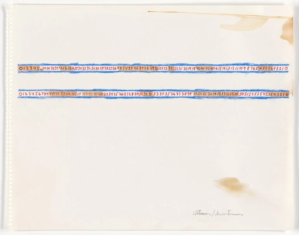 Untitled, by Mel Bochner, ink, 1990