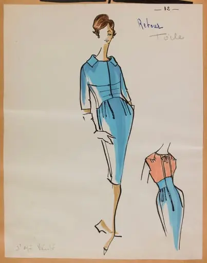 Tailleur bleu