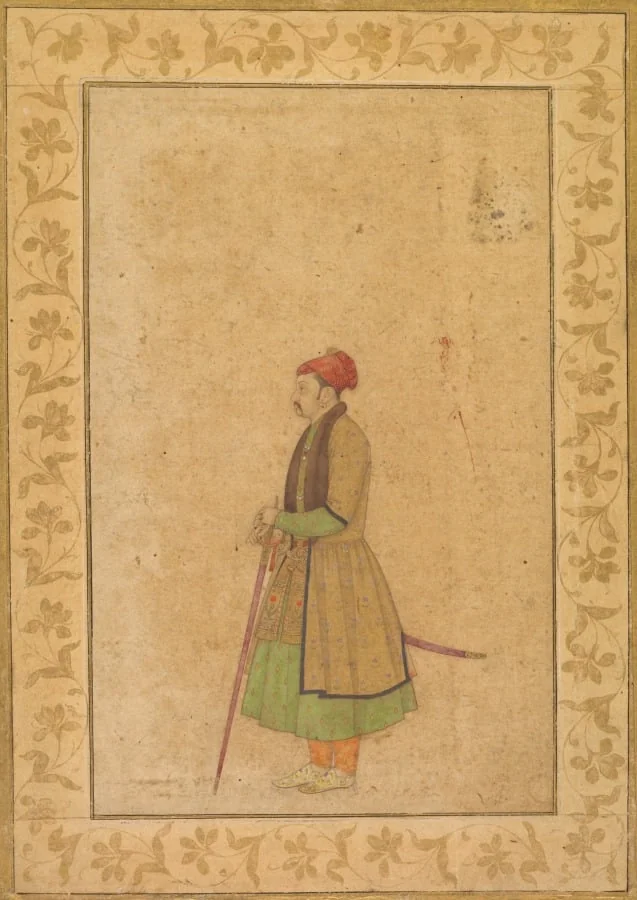Portrait of Raja Ram Singh of Amber (r. 1667-1688) with a Deccan Sword (recto), by Unknown, unspecified, 1682